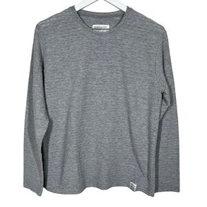Azul by Moussy Gray Long Sleeve Textured Shirt Size Medium Casual